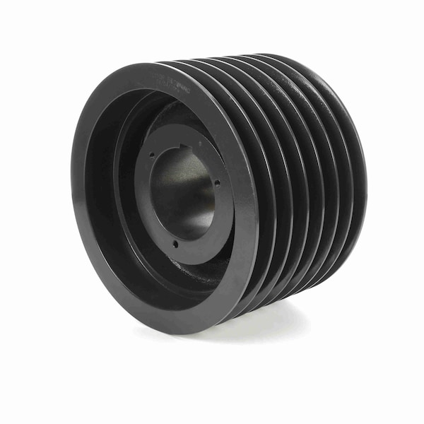 7 Groove Cast Iron Bushed Bore Multiple Sheave, 7C110R